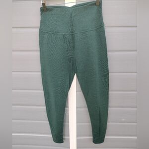 Wicked Wool Womens M Green Merino Blend Layering Leggings Warm Pants